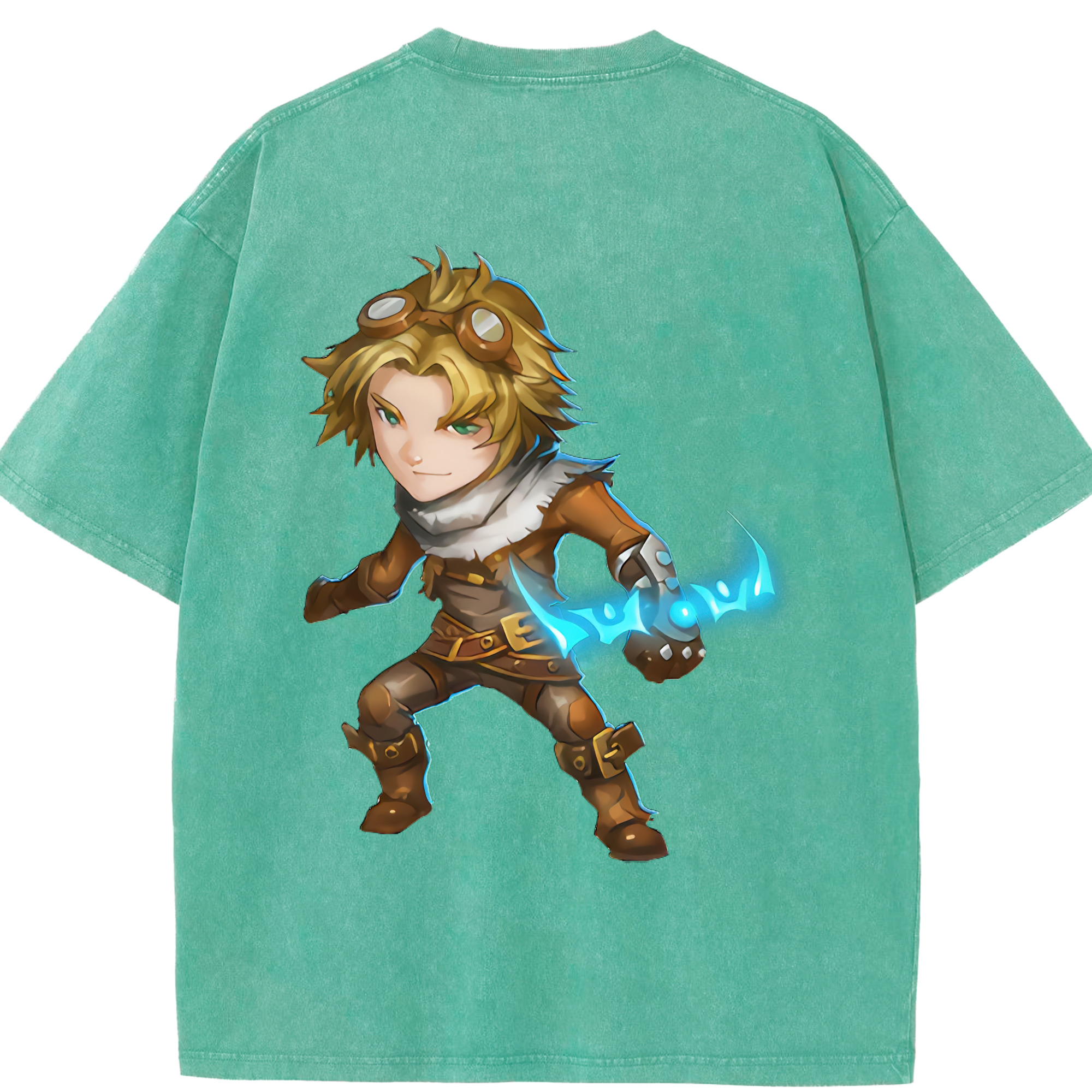 リーグ・オブ・レジェンド League of Legends LOL 綿100% ヴィンテージ風 半袖Tシャツ（背面プリント）